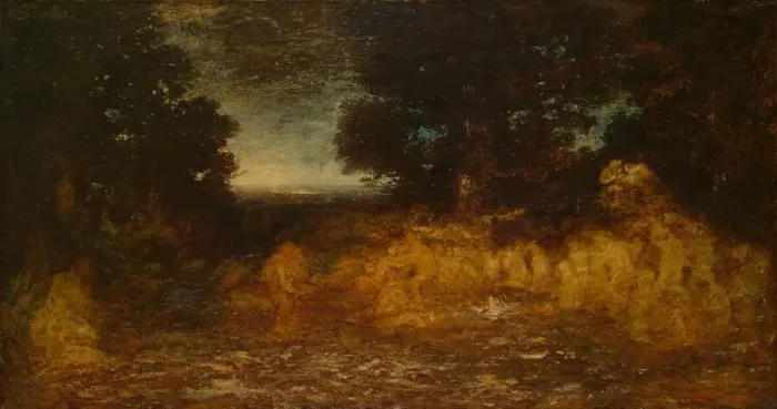 Framed Print : Ghost Dance (The Vision of Life), 1895 / 97. Creator: Ralph Blakelock Framed Print : Ghost Dance (The Vision of Life), 1895 / 97. Creator: Ralph Blakelock