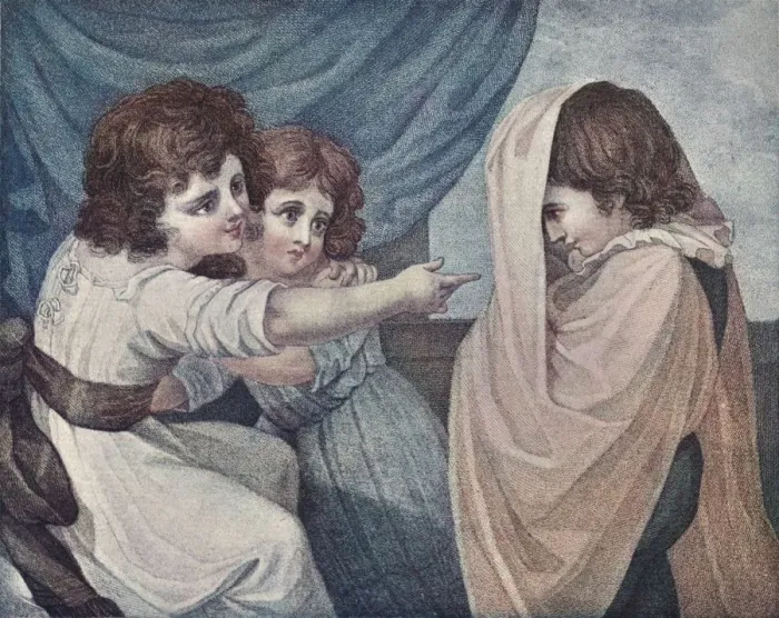 Framed Print : A Ghost: L Apparition, 1798, (1905). Artist: Jacques Bonnefoy Framed Print : A Ghost: L Apparition, 1798, (1905). Artist: Jacques Bonnefoy
