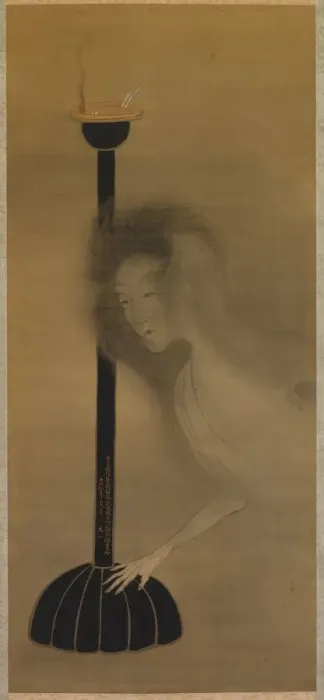 Framed Print : Ghost and Oil Lamp, 1810. Creator: Bun ichi Tani (Japanese, 1787-1818) Framed Print : Ghost and Oil Lamp, 1810. Creator: Bun ichi Tani (Japanese, 1787-1818)