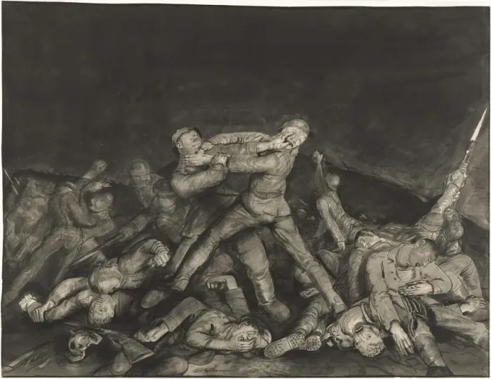 Framed Print : Ghost of Sergeant Pelly, 1918. Creator: George Wesley Bellows Framed Print : Ghost of Sergeant Pelly, 1918. Creator: George Wesley Bellows