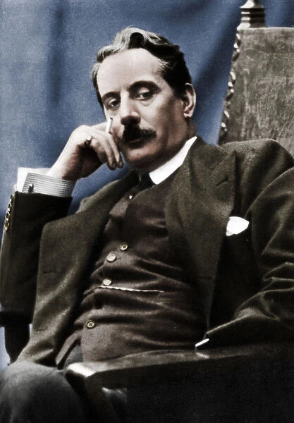Giacomo Puccini (1858-1924), Italian composer, 1910