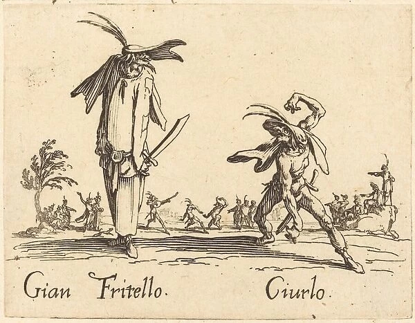 Gian Fritello and Ciurlo, c. 1622. Creator: Jacques Callot