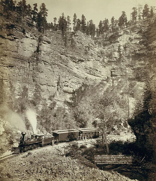 Giant Bluff Elk Canyon on Black Hills and Ft P RR, 1890. Creator: John C. H. Grabill