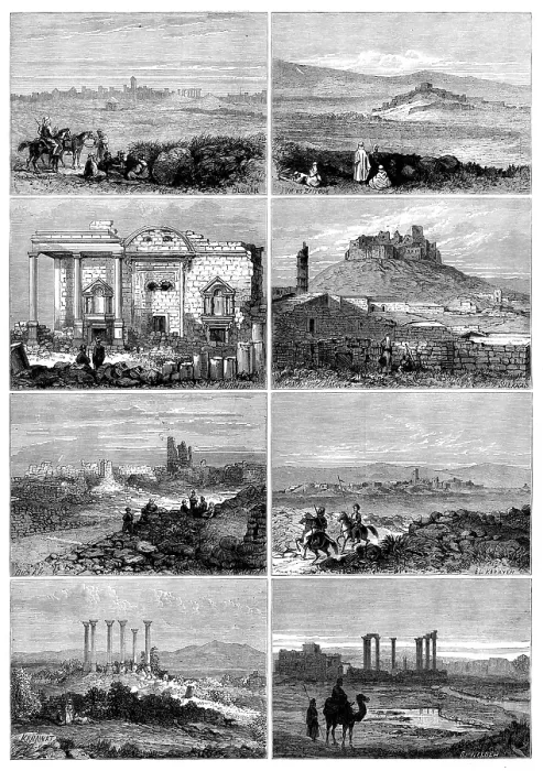 Framed Print : The Giant Cities of Bashan, 1873. Creator: Unknown Framed Print : The Giant Cities of Bashan, 1873. Creator: Unknown