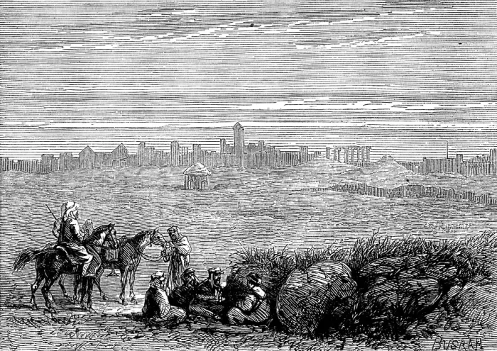 Framed Print : The Giant Cities of Bashan - Busrar, 1873. Creator: Unknown Framed Print : The Giant Cities of Bashan - Busrar, 1873. Creator: Unknown