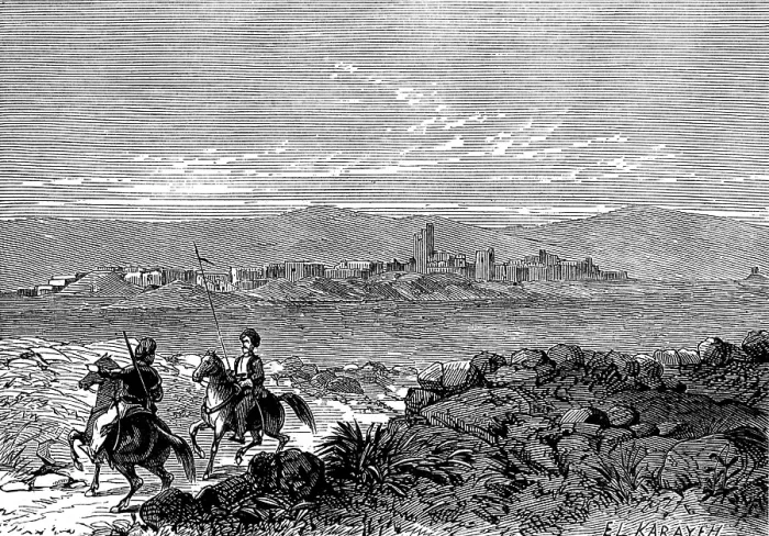 Framed Print : The Giant Cities of Bashan - El Karayeh, 1873. Creator: Unknown Framed Print : The Giant Cities of Bashan - El Karayeh, 1873. Creator: Unknown