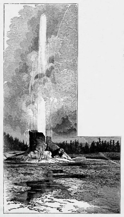 Framed Print : Giant Geyser, 1883 Framed Print : Giant Geyser, 1883