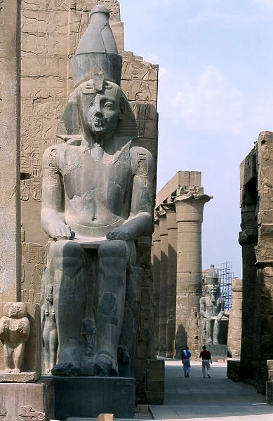 Giant statue of Rameses II third king of the 19th dynasty, Luxor, Egypt, c1279-c1213 BC