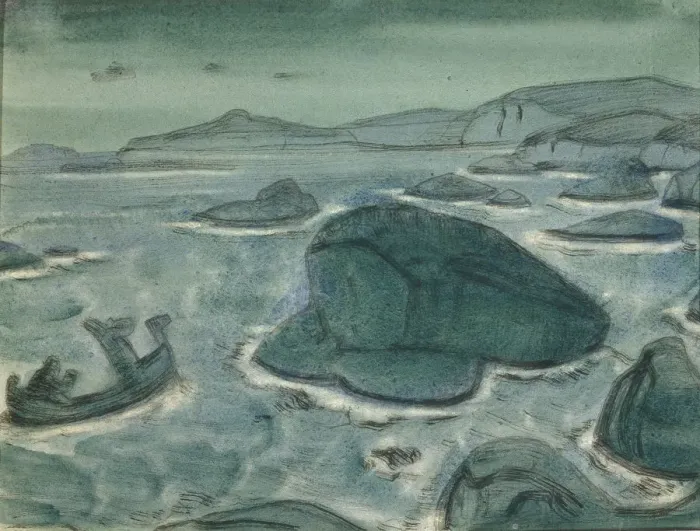 Framed Print : Giantess Kriemhild, 1915. Artist: Roerich, Nicholas (1874-1947) Framed Print : Giantess Kriemhild, 1915. Artist: Roerich, Nicholas (1874-1947)