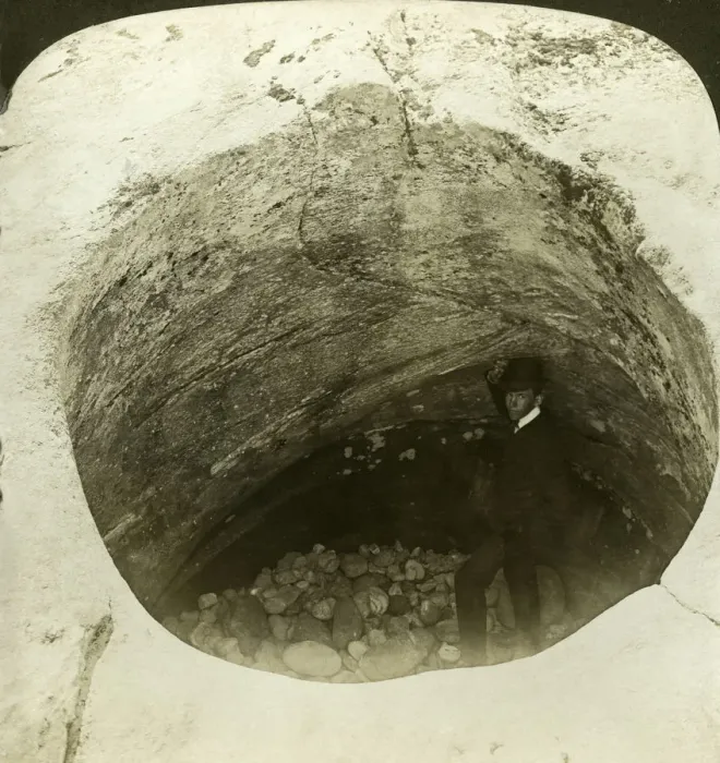 Framed Print : A giants cauldron (glacier pothole), Norway. Artist: HC White Framed Print : A giants cauldron (glacier pothole), Norway. Artist: HC White