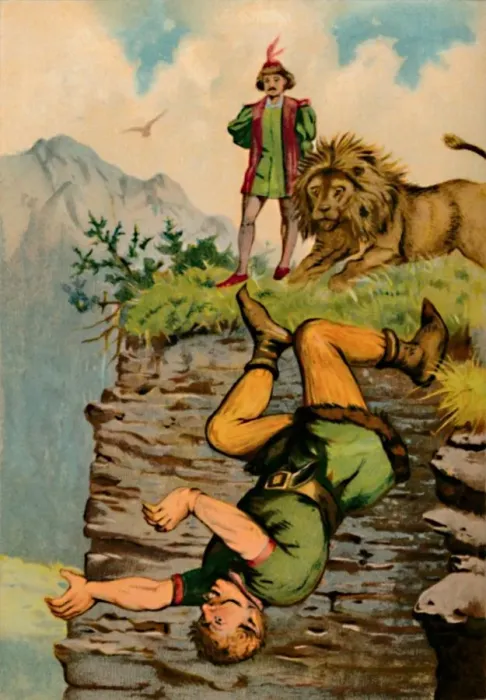 Framed Print : The Giants Downfall, 1901. Artist: Edward Henry Wehnert Framed Print : The Giants Downfall, 1901. Artist: Edward Henry Wehnert