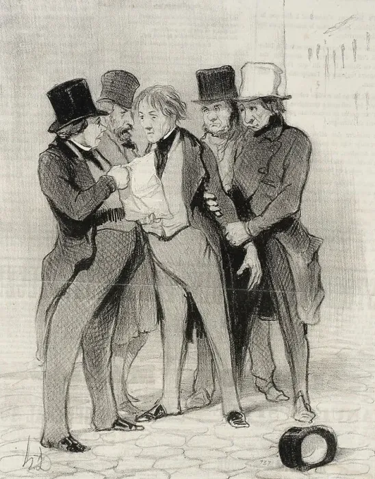 Framed Print : Gibier qui peut être chassé en toutes les saisons, 1845. Creator: Honore Daumier Framed Print : Gibier qui peut être chassé en toutes les saisons, 1845. Creator: Honore Daumier