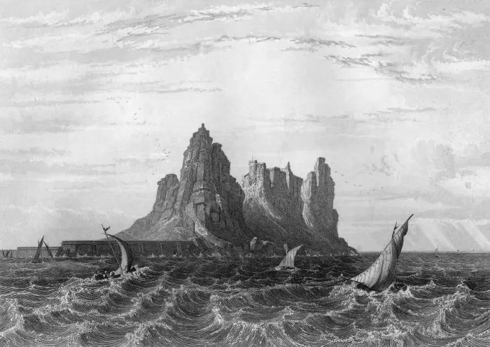 Framed Print : Gibraltar, 1857. Artist: H Winkles Framed Print : Gibraltar, 1857. Artist: H Winkles