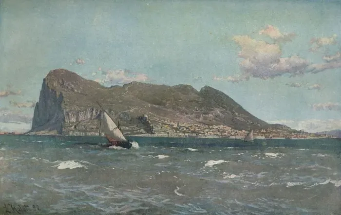 Framed Print : Gibraltar, c1903-1904. Artist: Laurits Bernhard Holst Framed Print : Gibraltar, c1903-1904. Artist: Laurits Bernhard Holst