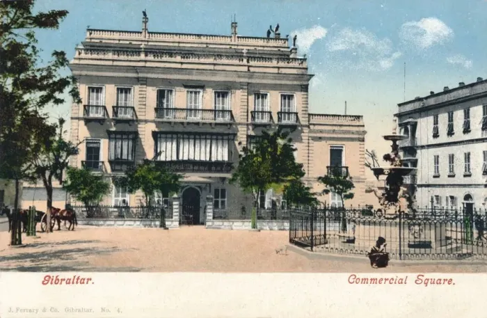 Framed Print : Gibraltar - Commercial Square, c1900 Framed Print : Gibraltar - Commercial Square, c1900