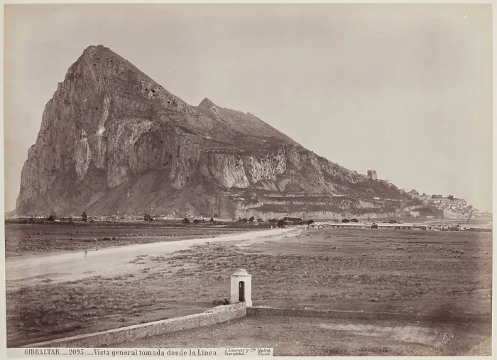 Framed Print : Gibraltar, General View from the Boundary, between 1875 and 1900. Creator: Juan Laurent Framed Print : Gibraltar, General View from the Boundary, between 1875 and 1900. Creator: Juan Laurent