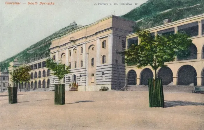 Framed Print : Gibraltar - South Barracks, 1900 Framed Print : Gibraltar - South Barracks, 1900