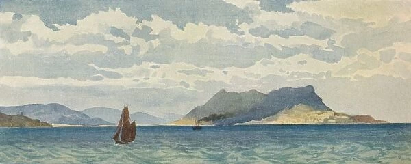 Gibraltar from the West, c1880 (1905). Artist: Alexander Henry Hallam Murray