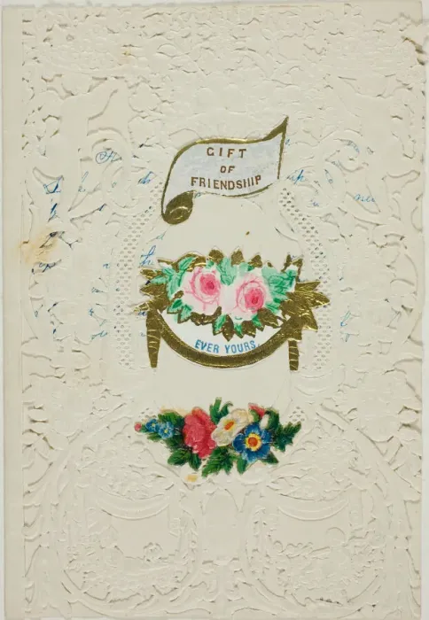 Framed Print : Gift of Friendship (valentine), n. d. Creator: George Kershaw Framed Print : Gift of Friendship (valentine), n. d. Creator: George Kershaw