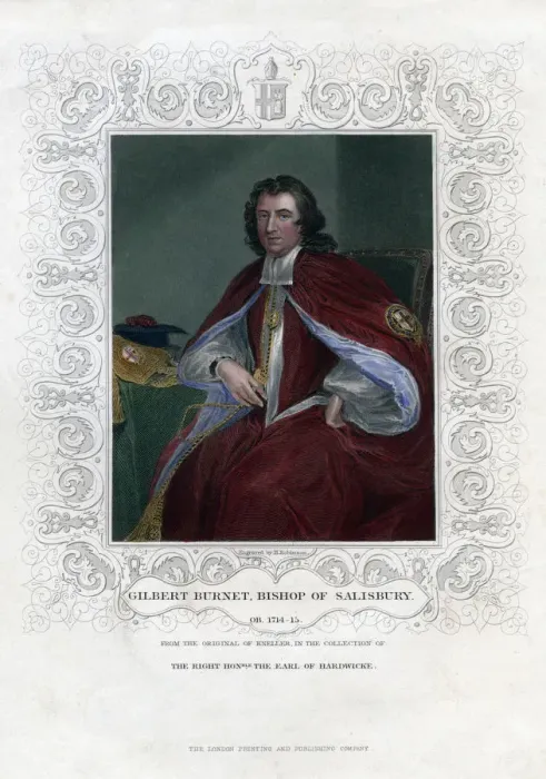 Framed Print : Gilbert Burnet, Scottish theologian and historian, (19th century). Artist: H Robinson