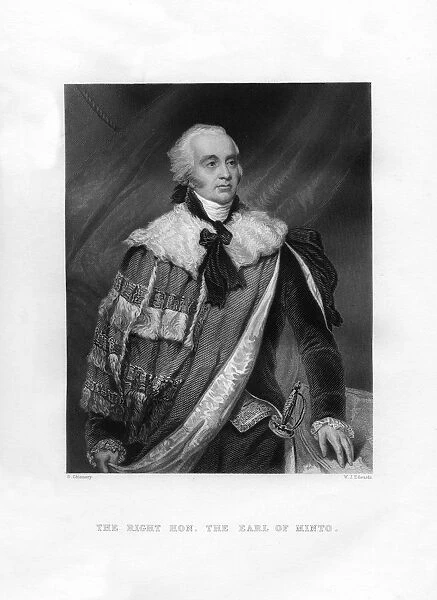 Gilbert Elliot Murray-Kynynmound, 1st Earl of Minto, 19th century. Artist: WJ Edwards