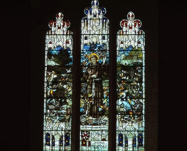 Gilbert White Memorial Window, Selborne Church, Hampshire, 20th century. Artist: CM Dixon