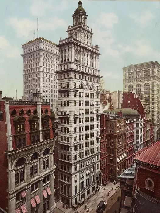 Framed Print : Gillender Building, New York City, ca 1900. Creator: Unknown Framed Print : Gillender Building, New York City, ca 1900. Creator: Unknown
