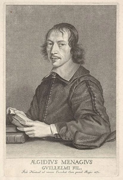 Gilles Ménage, ca. 1652. Creator: Robert Nanteuil