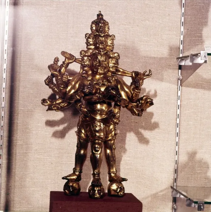 Framed Print : Gilt Bronze Figure of a Dharmapala, Yuan Dynasty, 1279-1368 Framed Print : Gilt Bronze Figure of a Dharmapala, Yuan Dynasty, 1279-1368