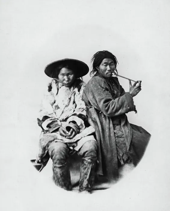 Framed Print : Gilyak boatmen, 1865-1871. Creator: VV Lanin Framed Print : Gilyak boatmen, 1865-1871. Creator: VV Lanin
