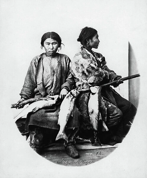 Gilyak fishermen, 1865-1871. Creator: VV Lanin