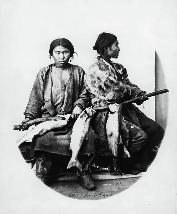 Framed Print : Gilyak fishermen, 1865-1871. Creator: VV Lanin Framed Print : Gilyak fishermen, 1865-1871. Creator: VV Lanin