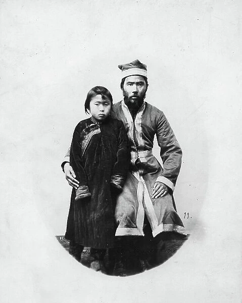 Gilyak, wearing a kaftan, 1865-1871. Creator: VV Lanin