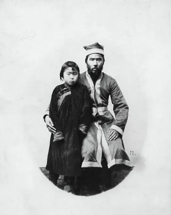 Framed Print : Gilyak, wearing a kaftan, 1865-1871. Creator: VV Lanin Framed Print : Gilyak, wearing a kaftan, 1865-1871. Creator: VV Lanin
