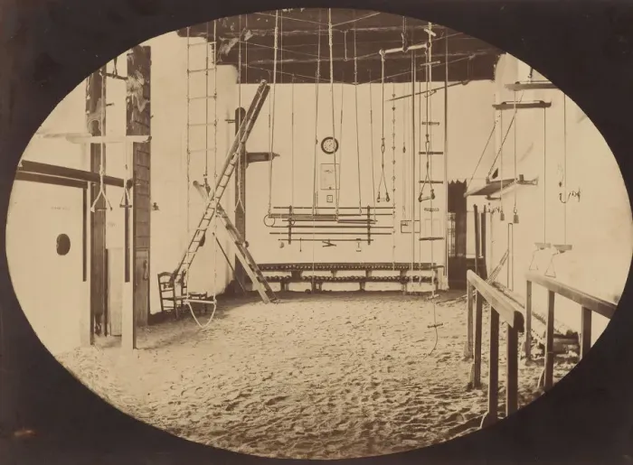 Framed Print : Gimnasio Lopez, de Sevilla, ca. 1860. Creator: Possibly by Luigi Pesce Framed Print : Gimnasio Lopez, de Sevilla, ca. 1860. Creator: Possibly by Luigi Pesce