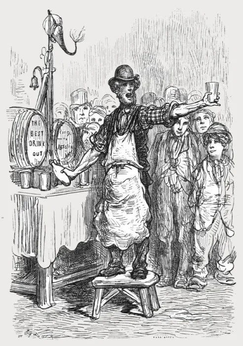 Framed Print : The Ginger Beer Man, 1872. Creator: Gustave Doré Framed Print : The Ginger Beer Man, 1872. Creator: Gustave Doré