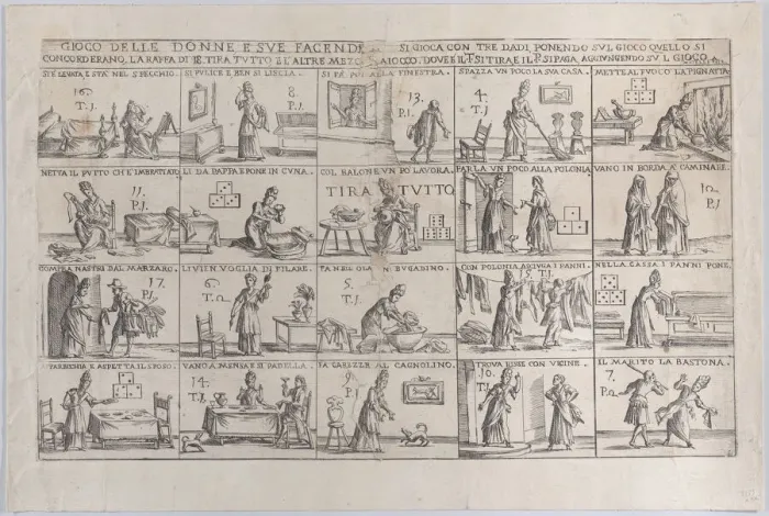 Framed Print : Gioco Delle Donne, E Sue Facende (Game of Wives, And Their Chores), 1654-1718 Framed Print : Gioco Delle Donne, E Sue Facende (Game of Wives, And Their Chores), 1654-1718