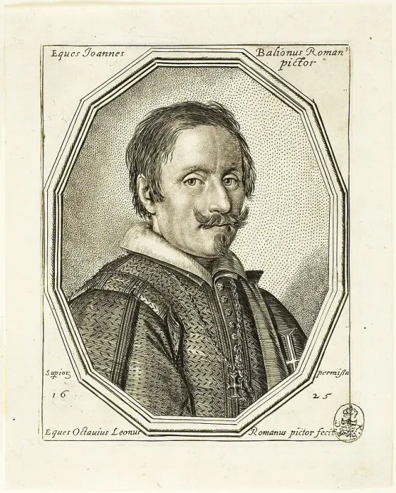 Framed Print : Giovanni Baglione, 1625. Creator: Ottavio Mario Leoni Framed Print : Giovanni Baglione, 1625. Creator: Ottavio Mario Leoni