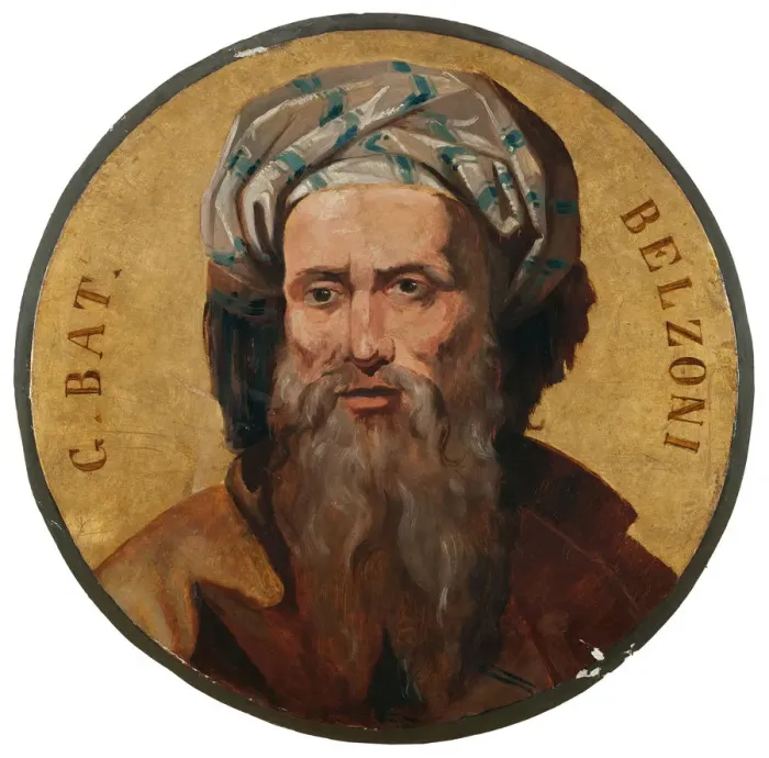 Framed Print : Giovanni Battista Belzoni (1778-1823). Artist: Gazzotto, Vincenzo (1807-1884) Framed Print : Giovanni Battista Belzoni (1778-1823). Artist: Gazzotto, Vincenzo (1807-1884)