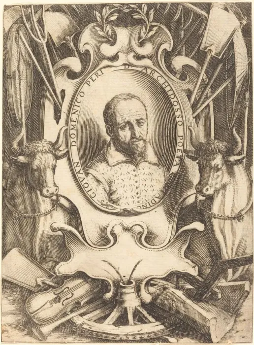 Framed Print : Giovanni Domenico Peri, 1619. Creator: Jacques Callot Framed Print : Giovanni Domenico Peri, 1619. Creator: Jacques Callot