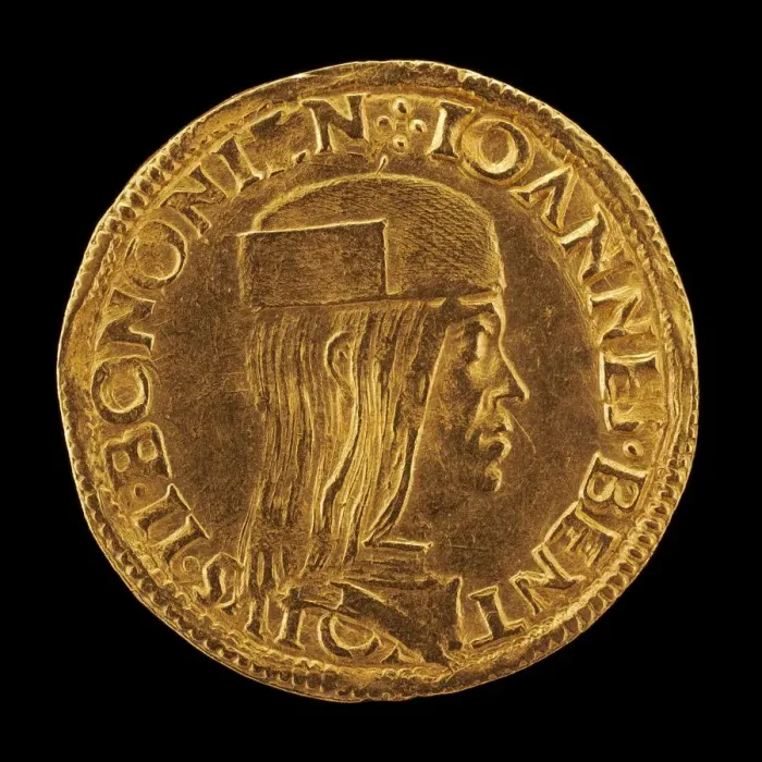 Framed Print : Giovanni II Bentivoglio, 1443-1508, Lord of Bologna 1463-1506 [obverse]