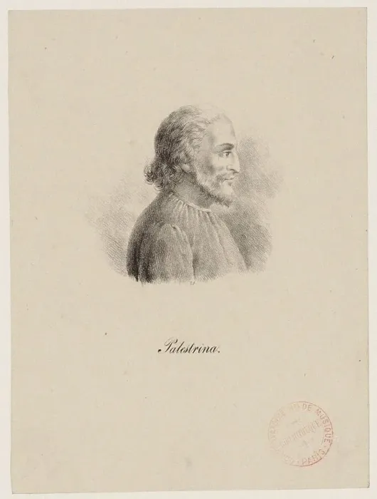 Framed Print : Giovanni Pierluigi da Palestrina, c. 1800. Artist: Anonymous Framed Print : Giovanni Pierluigi da Palestrina, c. 1800. Artist: Anonymous