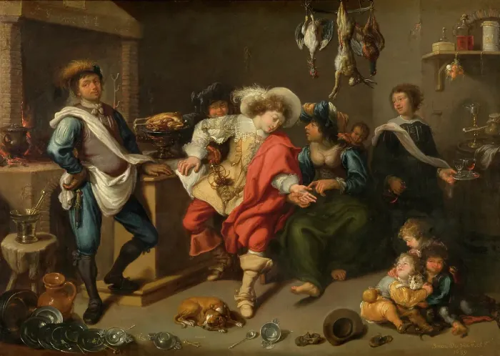 Framed Print : Gipsy, 1639. Creator: Simon de Vos