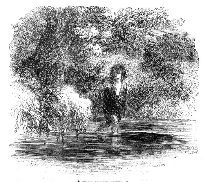 Framed Print : The Gipsy Child, 1860. Creator: Dalziel Brothers. The Gipsy Child, 1860. Creator: Dalziel Brothers Framed Print : The Gipsy Child, 1860. Creator: Dalziel Brothers. The Gipsy Child, 1860. Creator: Dalziel Brothers