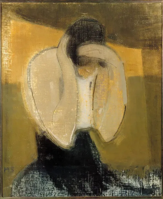 Framed Print : The Gipsy Woman, 1919. Creator: Schjerfbeck, Helene (1862-1946) Framed Print : The Gipsy Woman, 1919. Creator: Schjerfbeck, Helene (1862-1946)