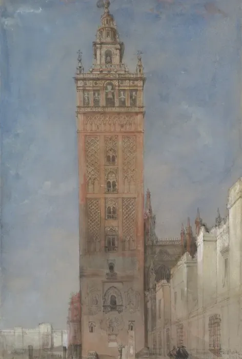 Framed Print : The Giralda, Seville, 1833. Creator: David Roberts Framed Print : The Giralda, Seville, 1833. Creator: David Roberts