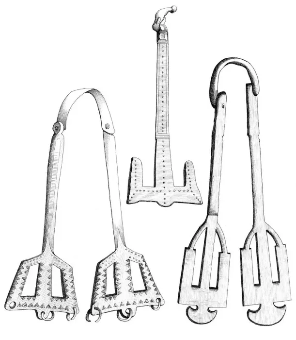 Framed Print : Girdle hangers, 1893. Artist: A Housselin Framed Print : Girdle hangers, 1893. Artist: A Housselin