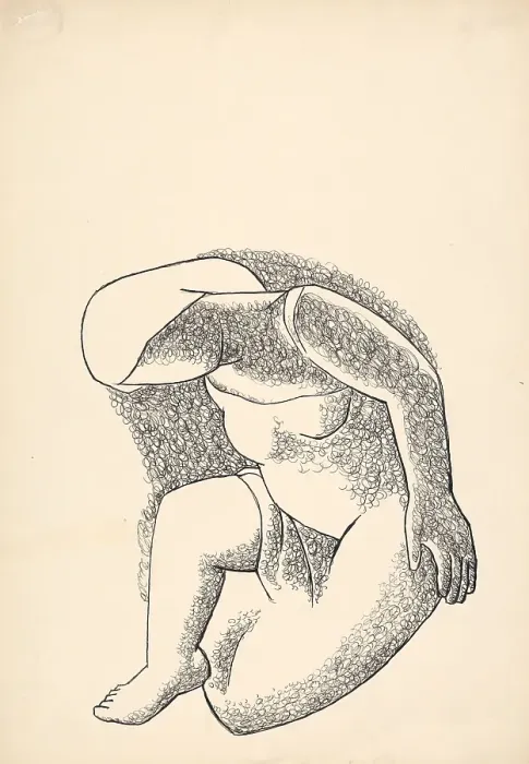 Framed Print : Girl, 1928-1929. Creator: Mikulas Galanda Framed Print : Girl, 1928-1929. Creator: Mikulas Galanda