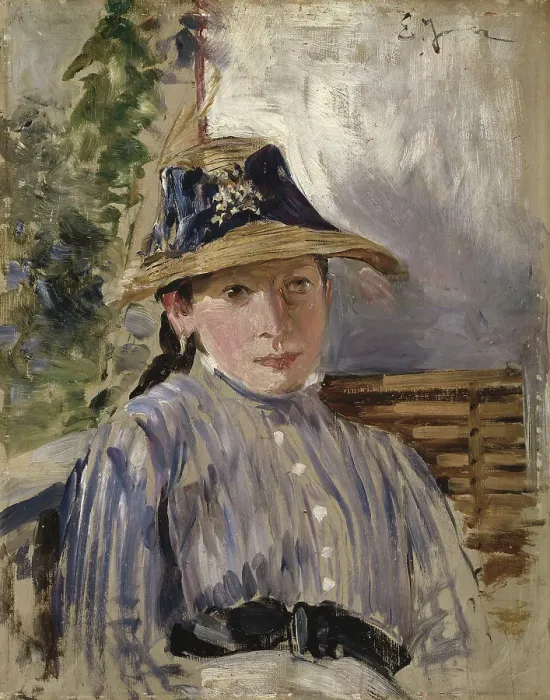 Framed Print : Girl in Blue. Creator: Ernst Josephson Framed Print : Girl in Blue. Creator: Ernst Josephson