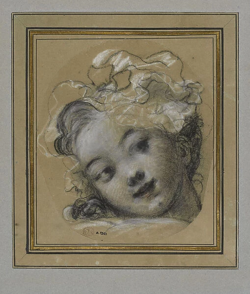 Girl with Bonnet. Artist: Fragonard, Jean Honore (1732-1806)